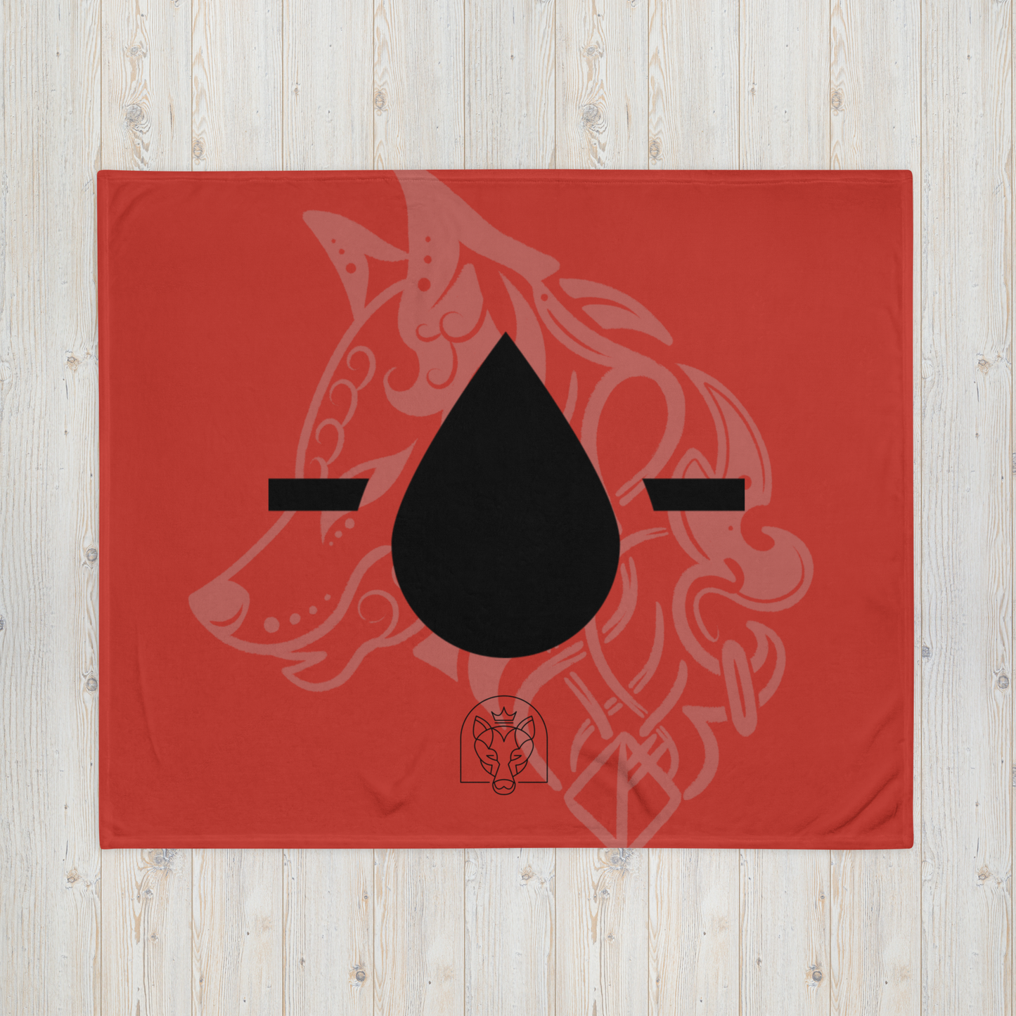 Drop - Throw Blanket - Red