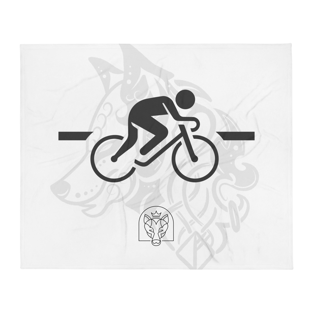 Bike - Throw Blanket - White