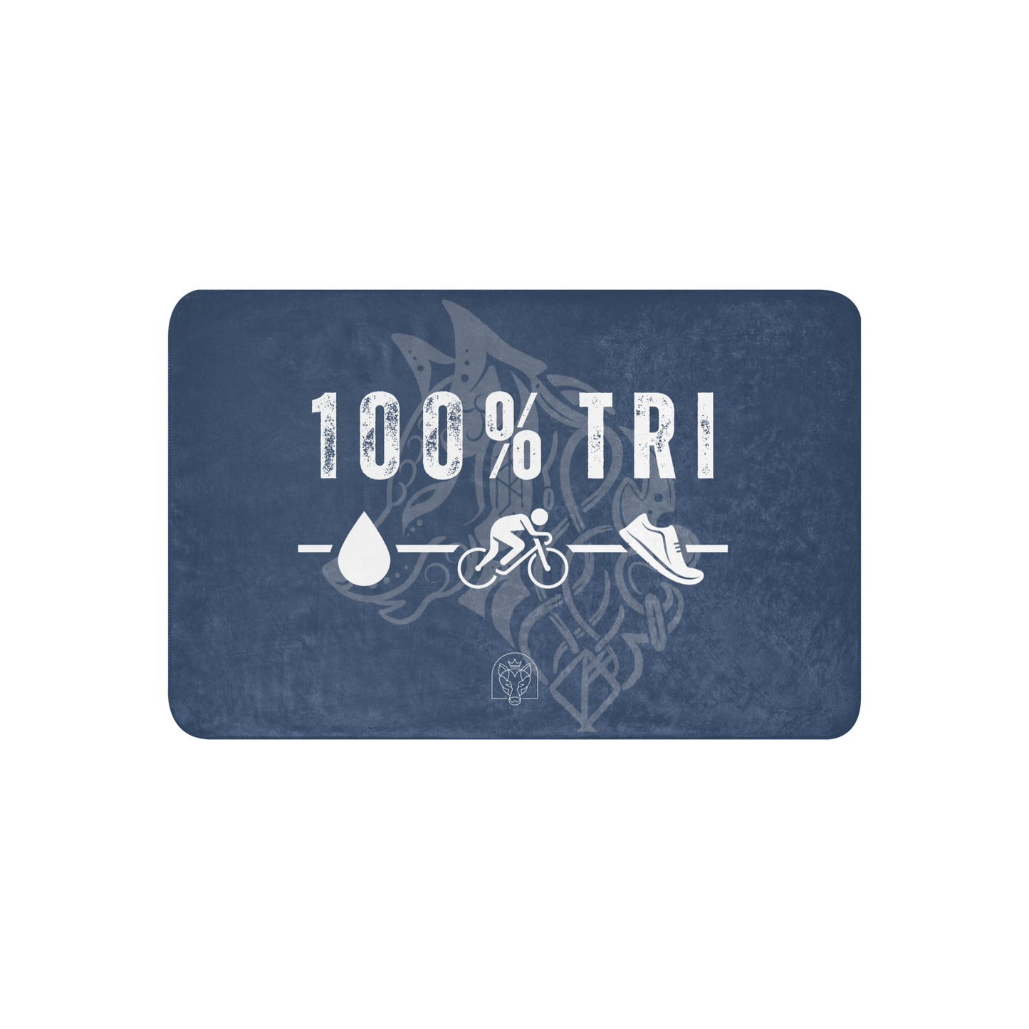 100% TRI - Sherpa Blanket - Dark Blue