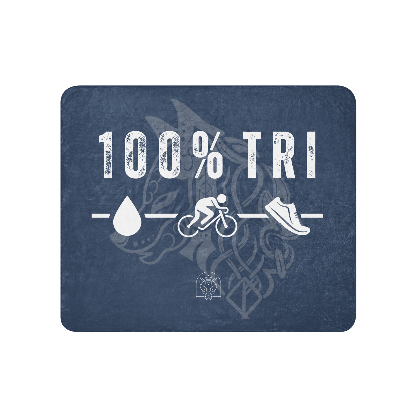 100% TRI - Sherpa Blanket - Dark Blue