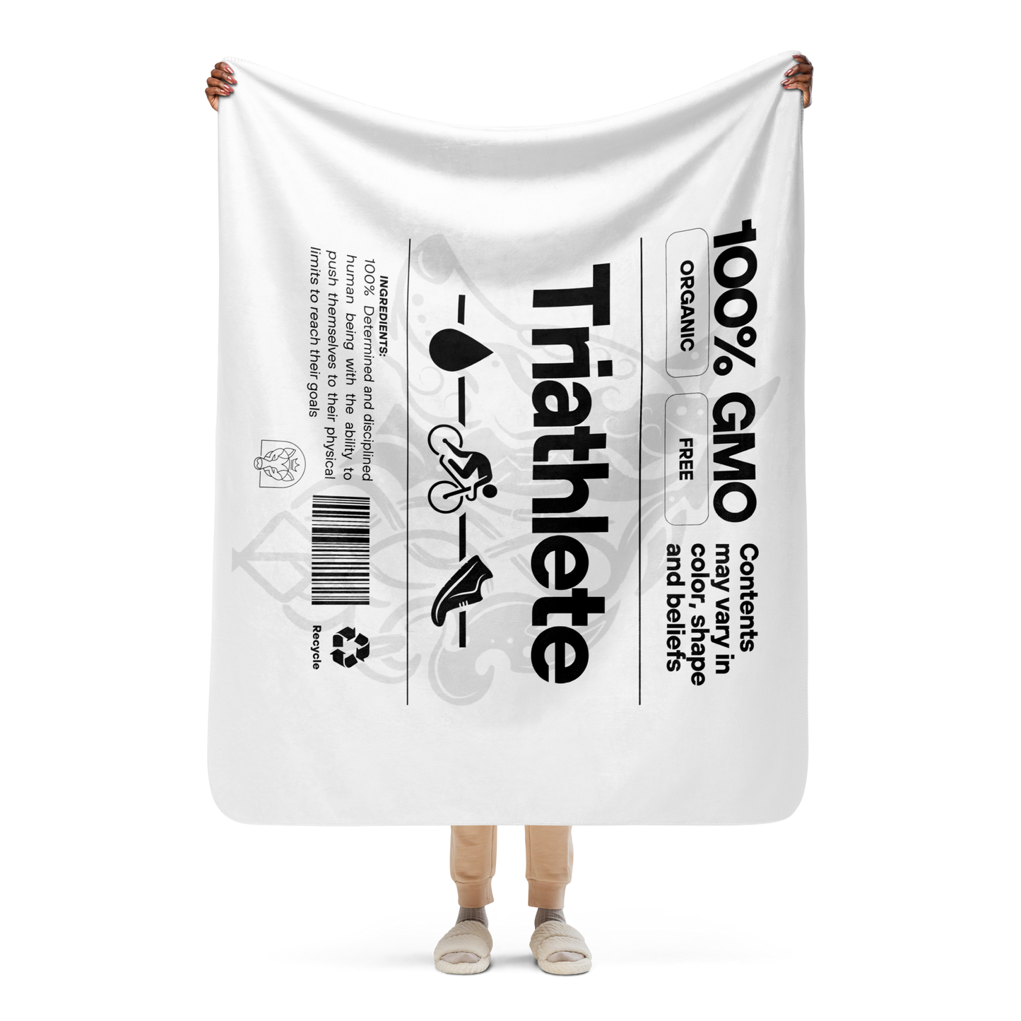 100% GMO - Sherpa Blanket - White