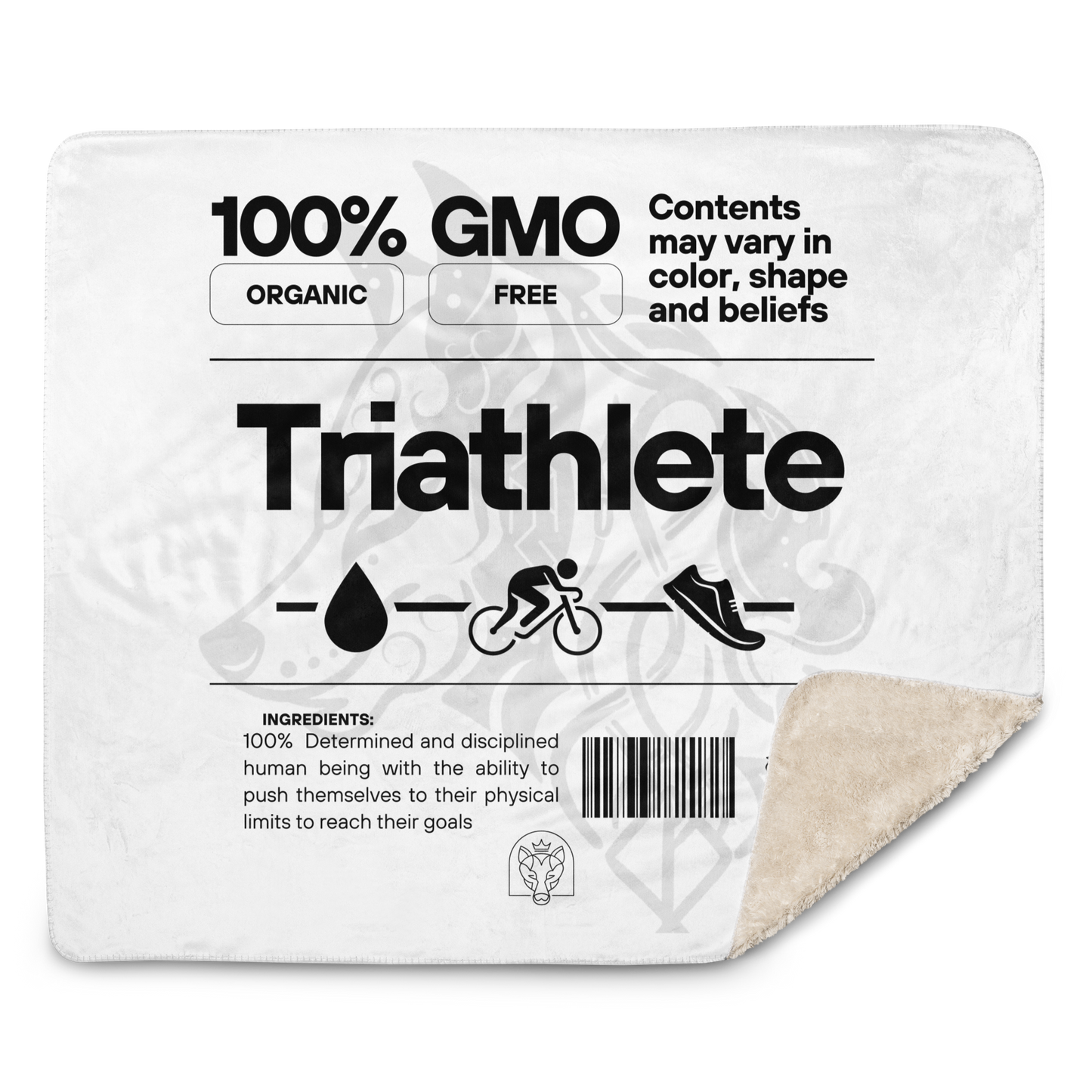 100% GMO - Sherpa Blanket - White