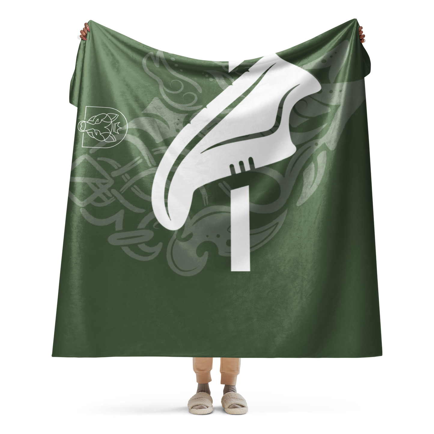 Shoe - Sherpa Blanket - Green