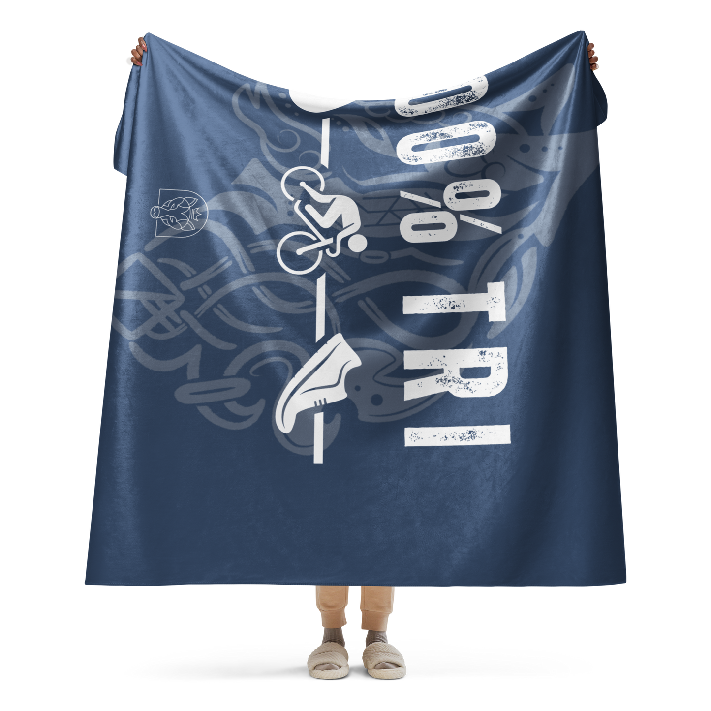 100% TRI - Sherpa Blanket - Dark Blue