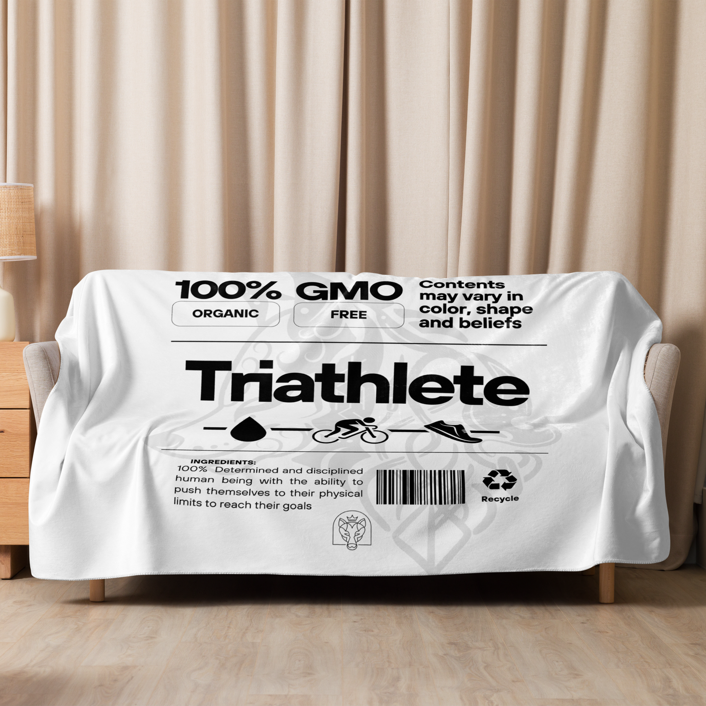 100% GMO - Sherpa Blanket - White