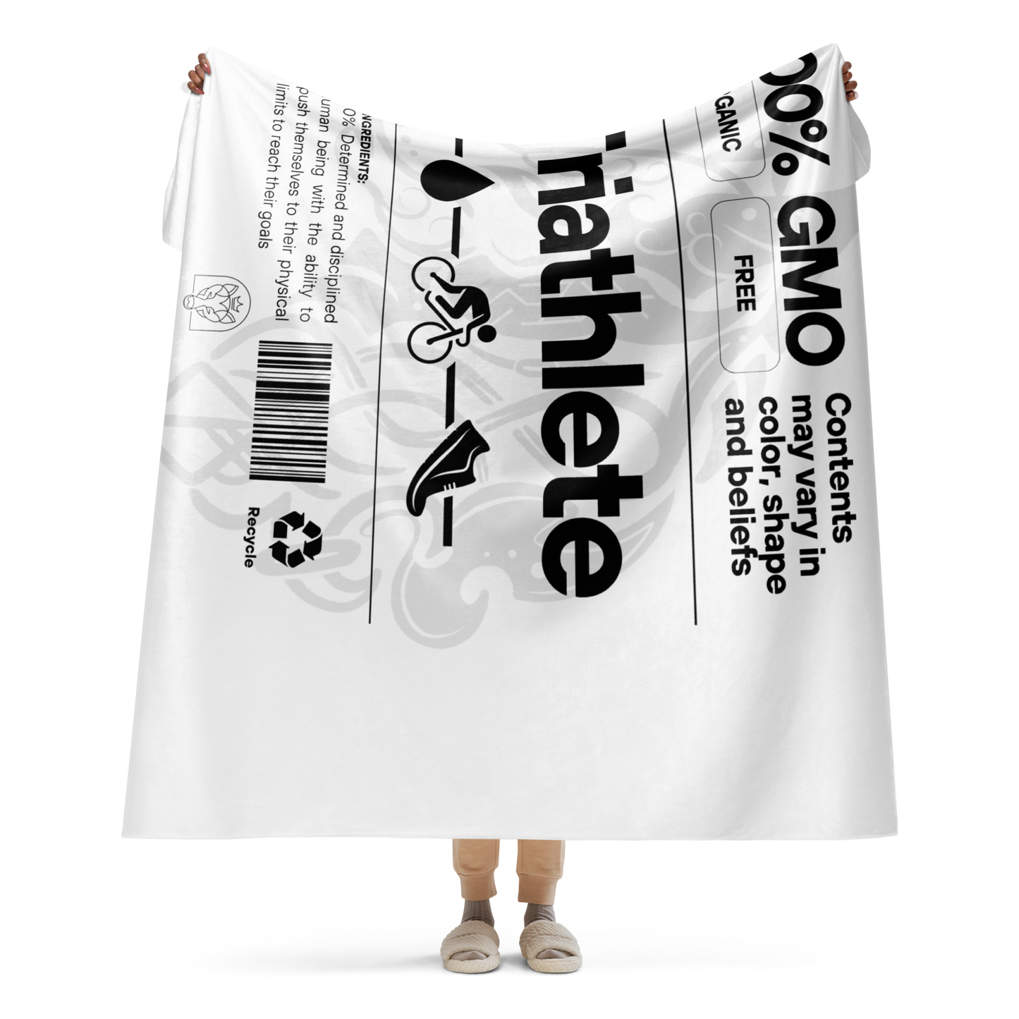 100% GMO - Sherpa Blanket - White