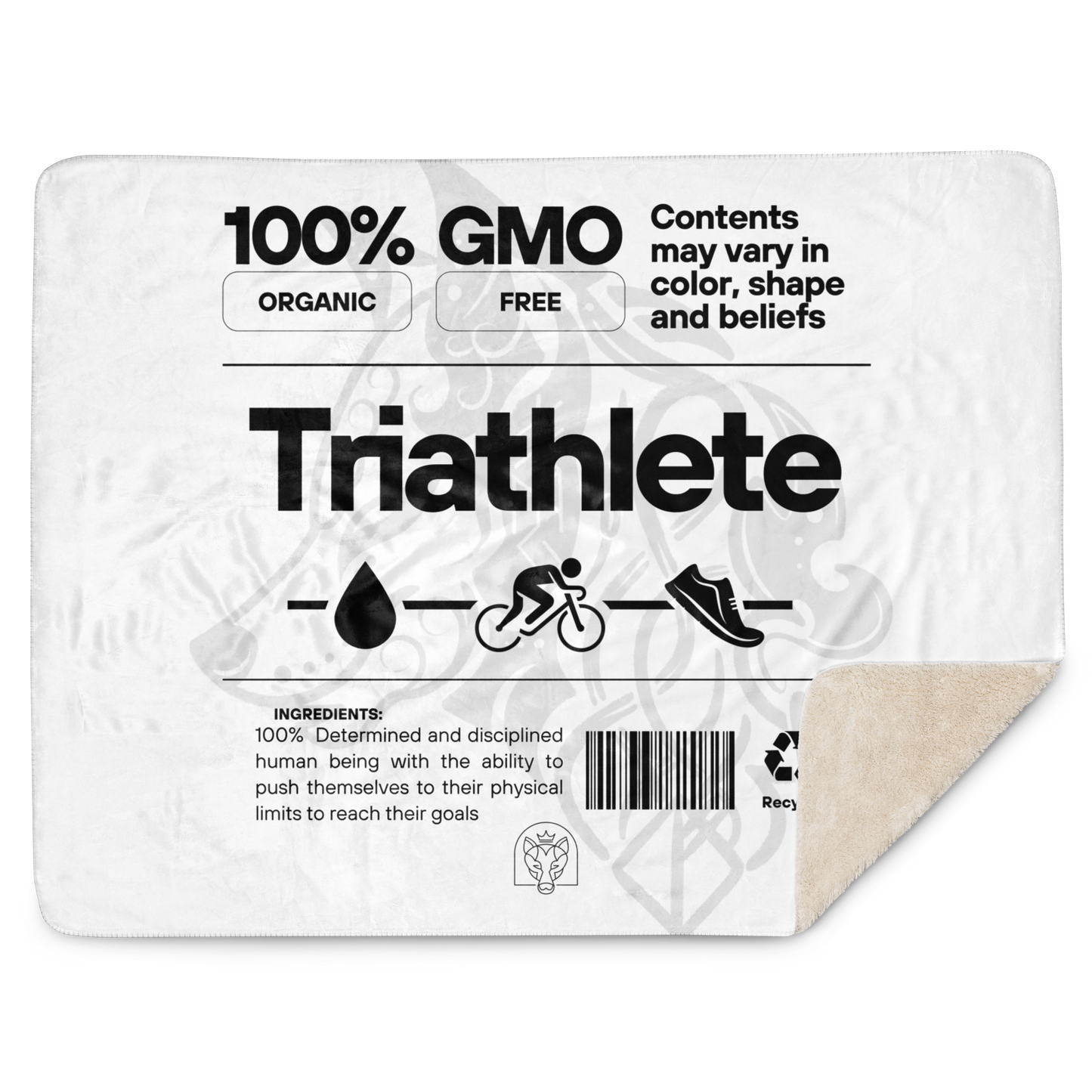 100% GMO - Sherpa Blanket - White