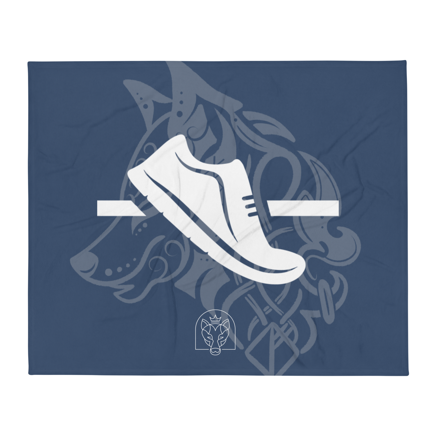 Shoe - Throw Blanket - Dark Blue