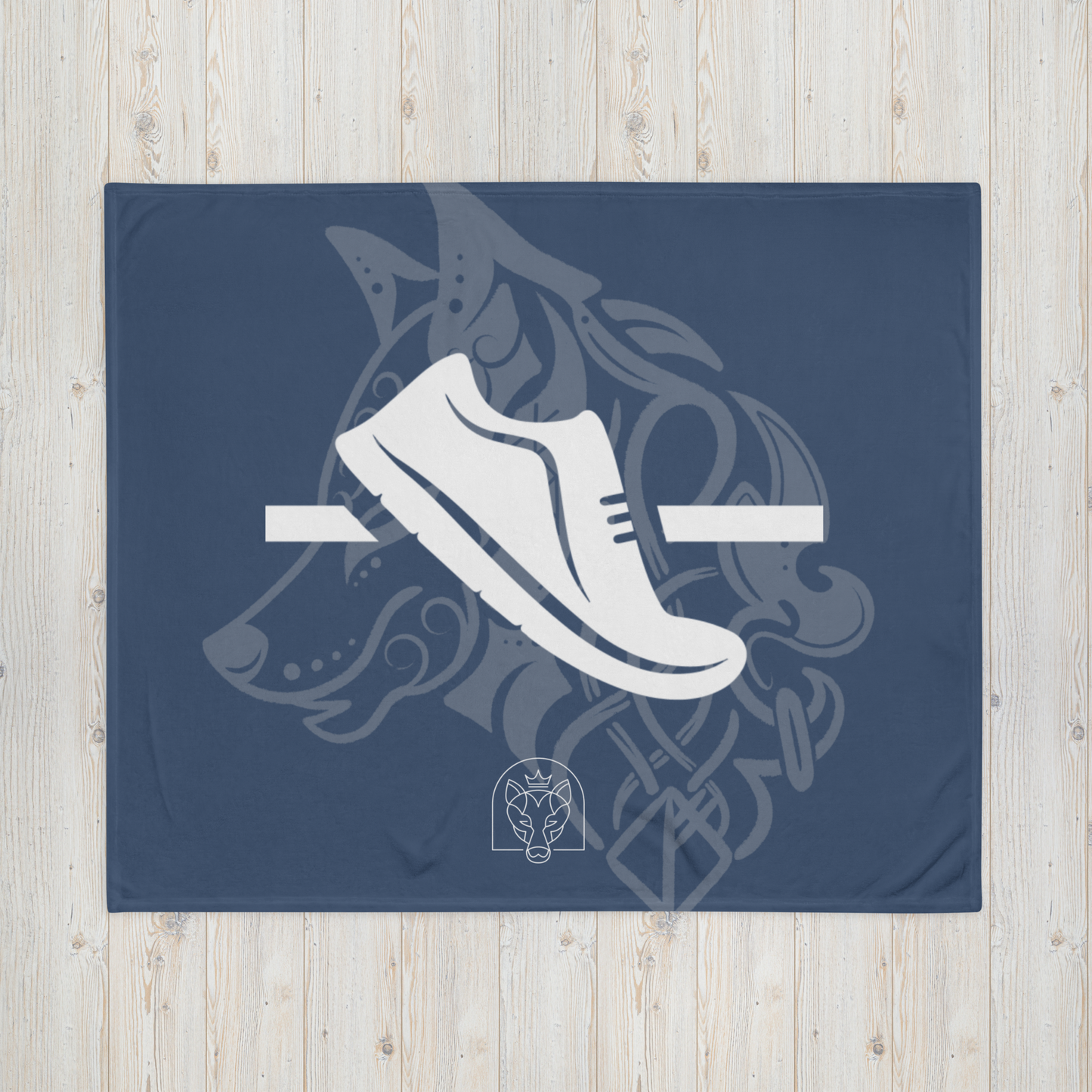 Shoe - Throw Blanket - Dark Blue