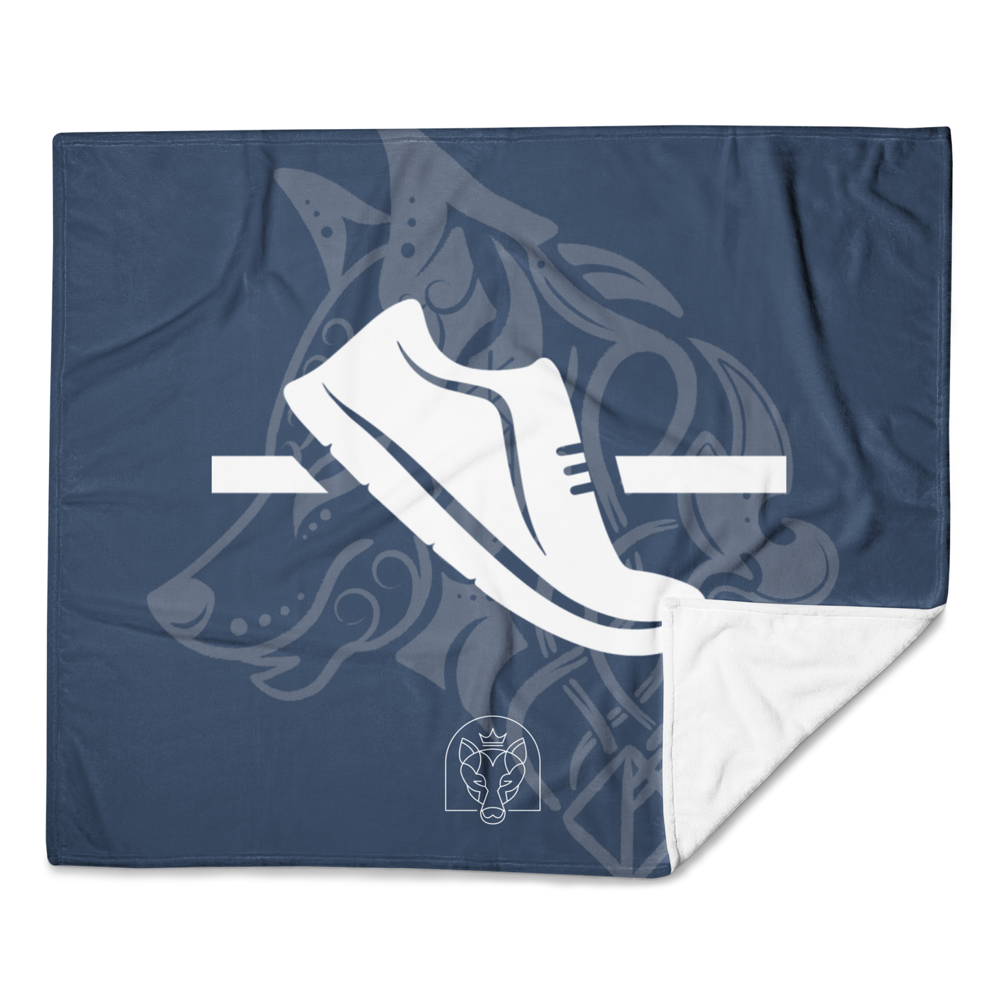 Shoe - Throw Blanket - Dark Blue