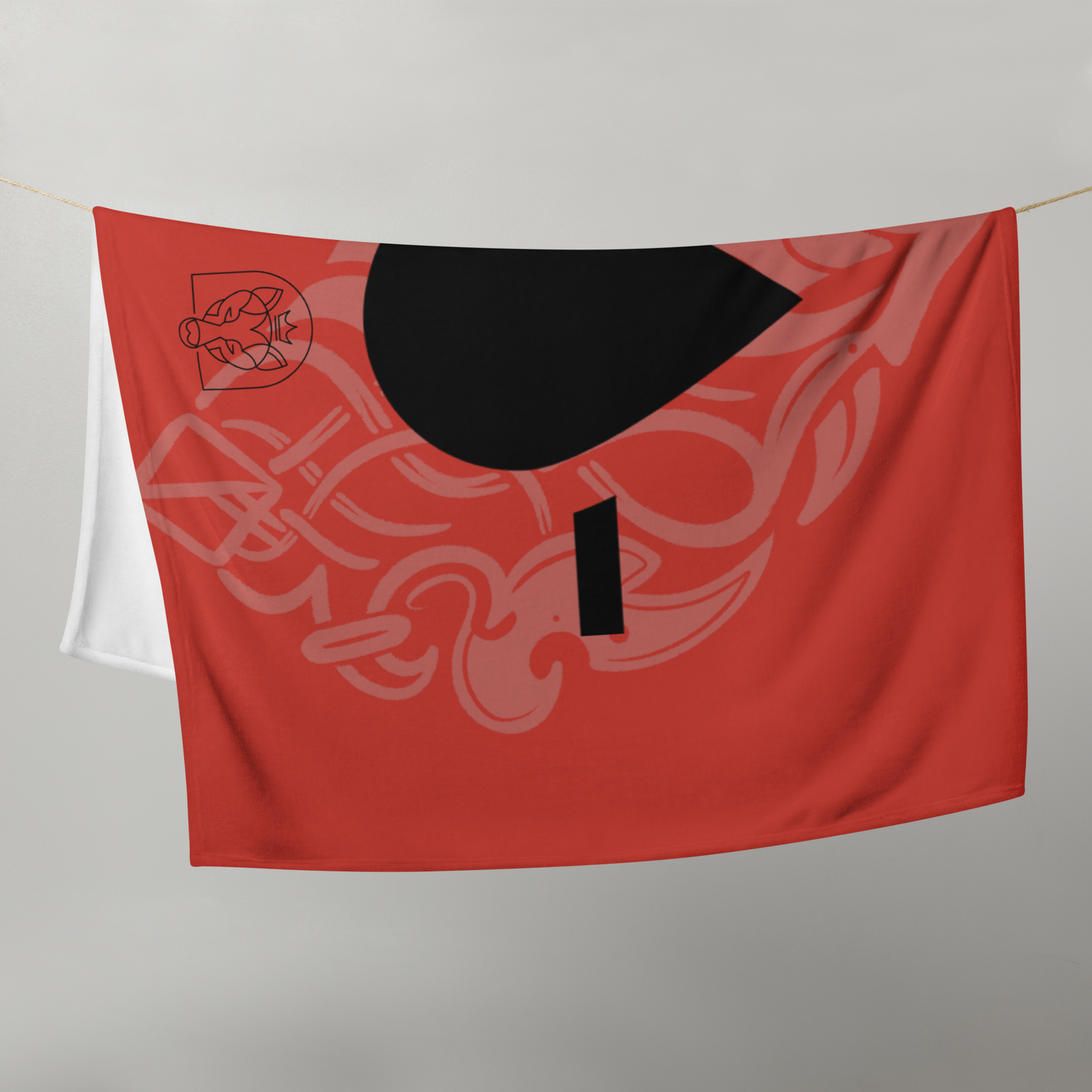 Drop - Throw Blanket - Red