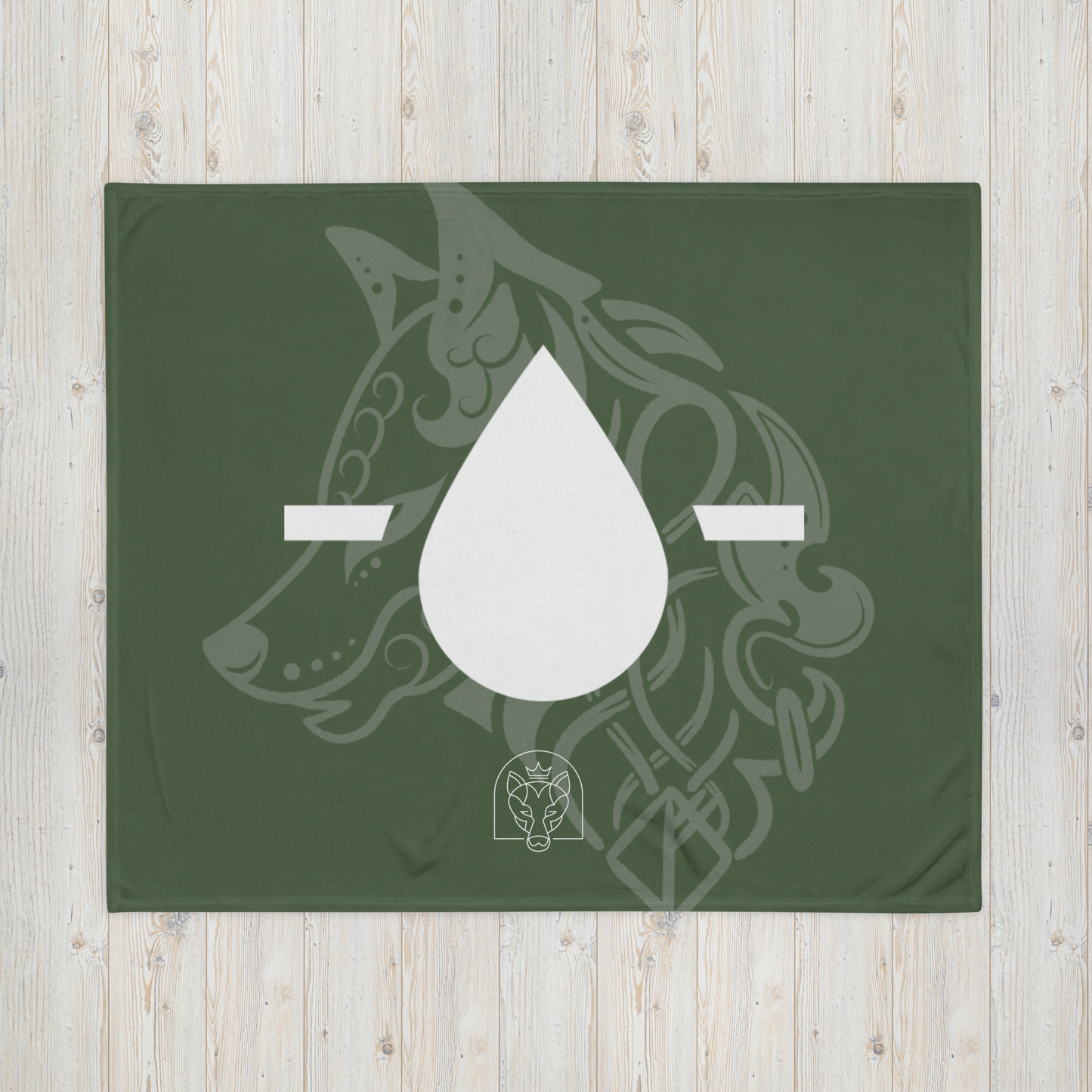 Drop - Throw Blanket - Green