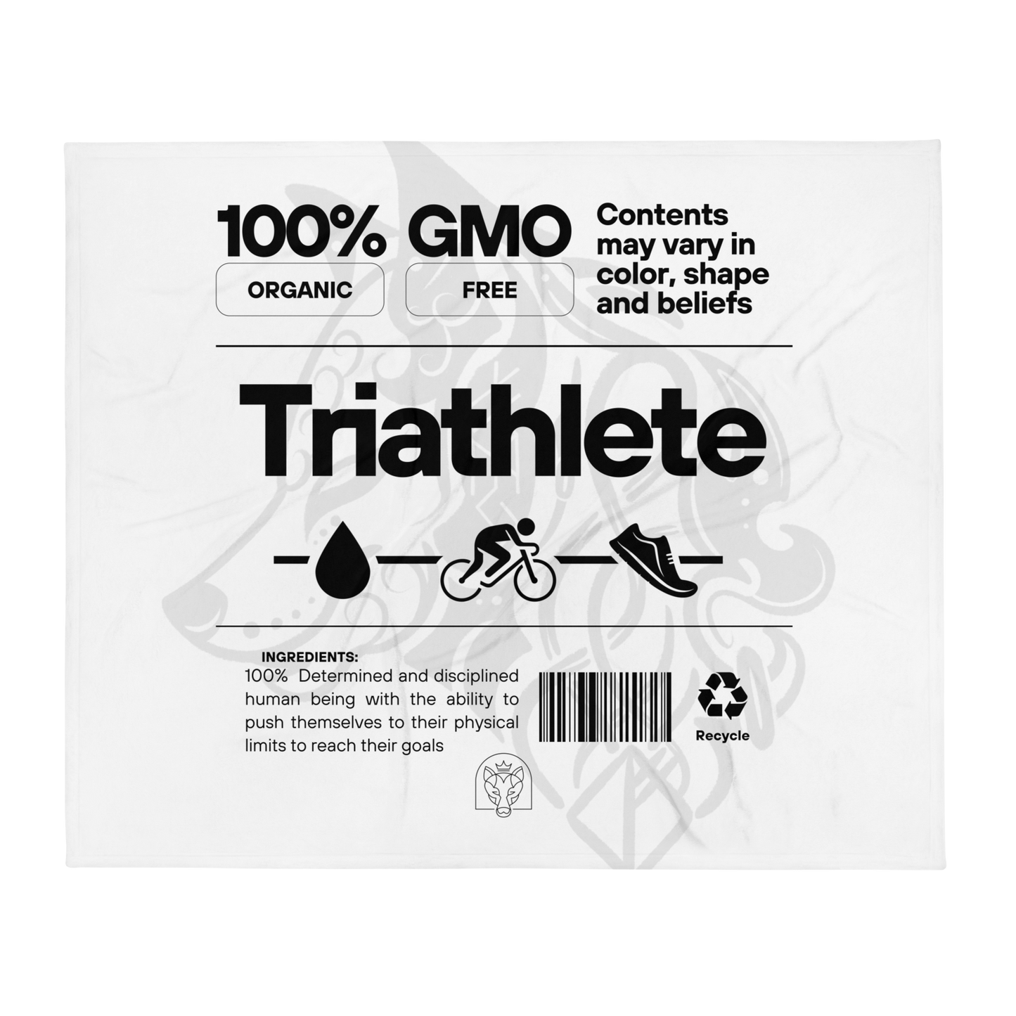 100% GMO - Throw Blanket - White