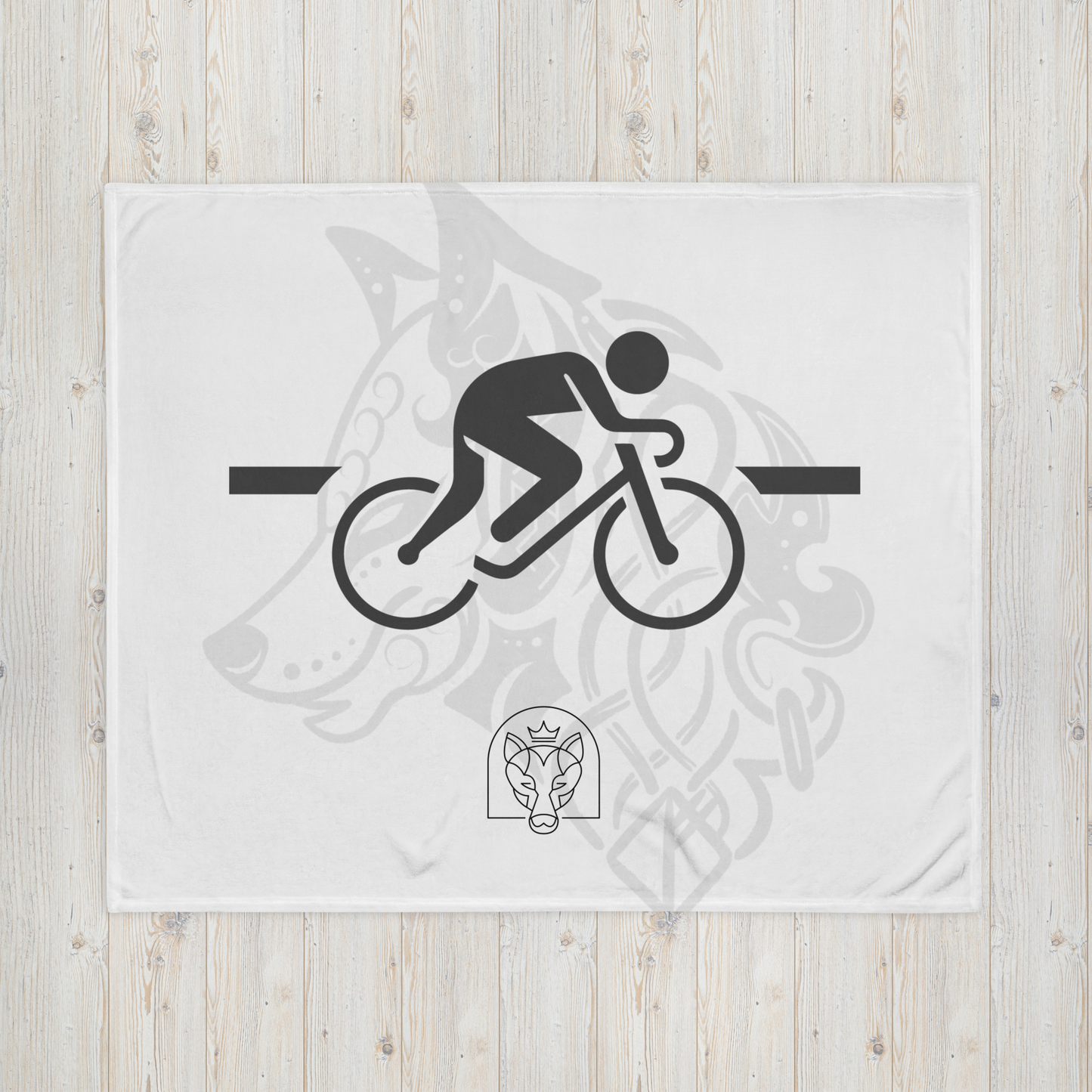 Bike - Throw Blanket - White