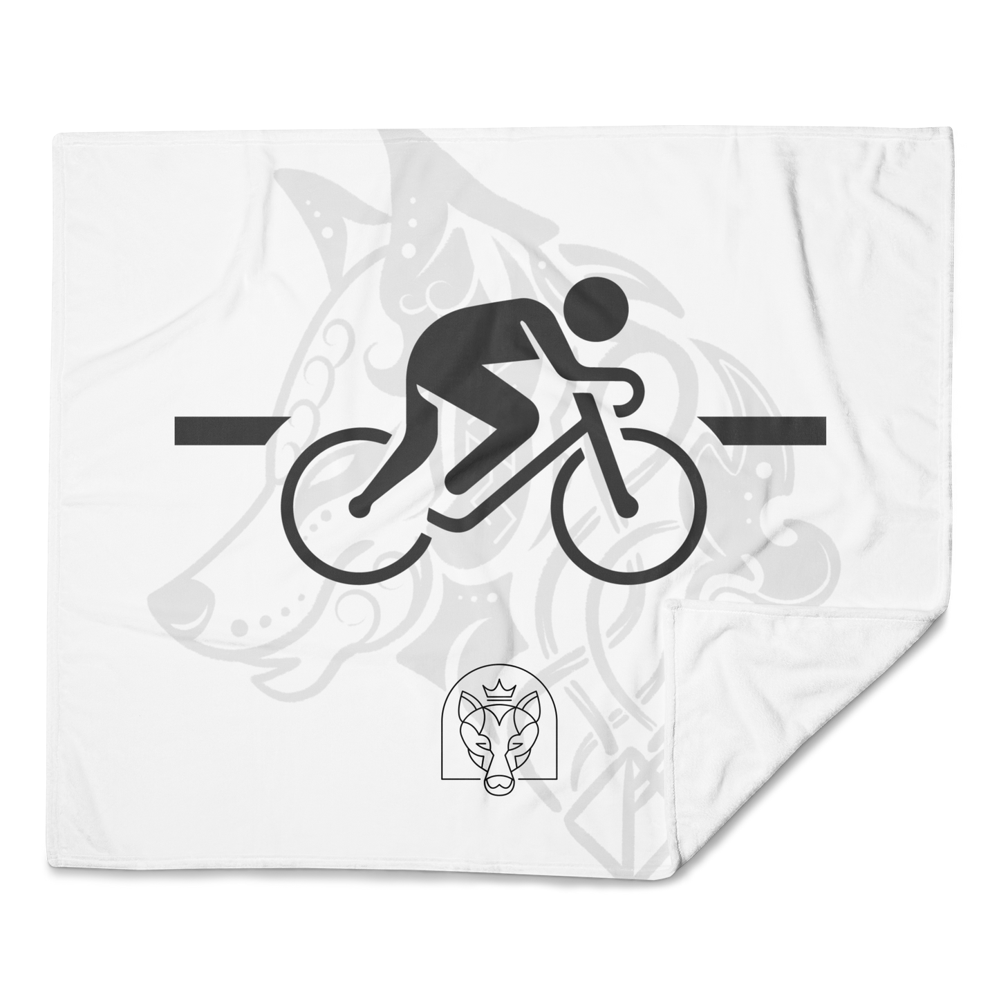 Bike - Throw Blanket - White