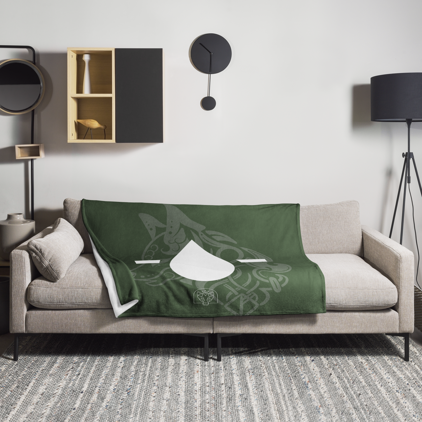 Drop - Throw Blanket - Green