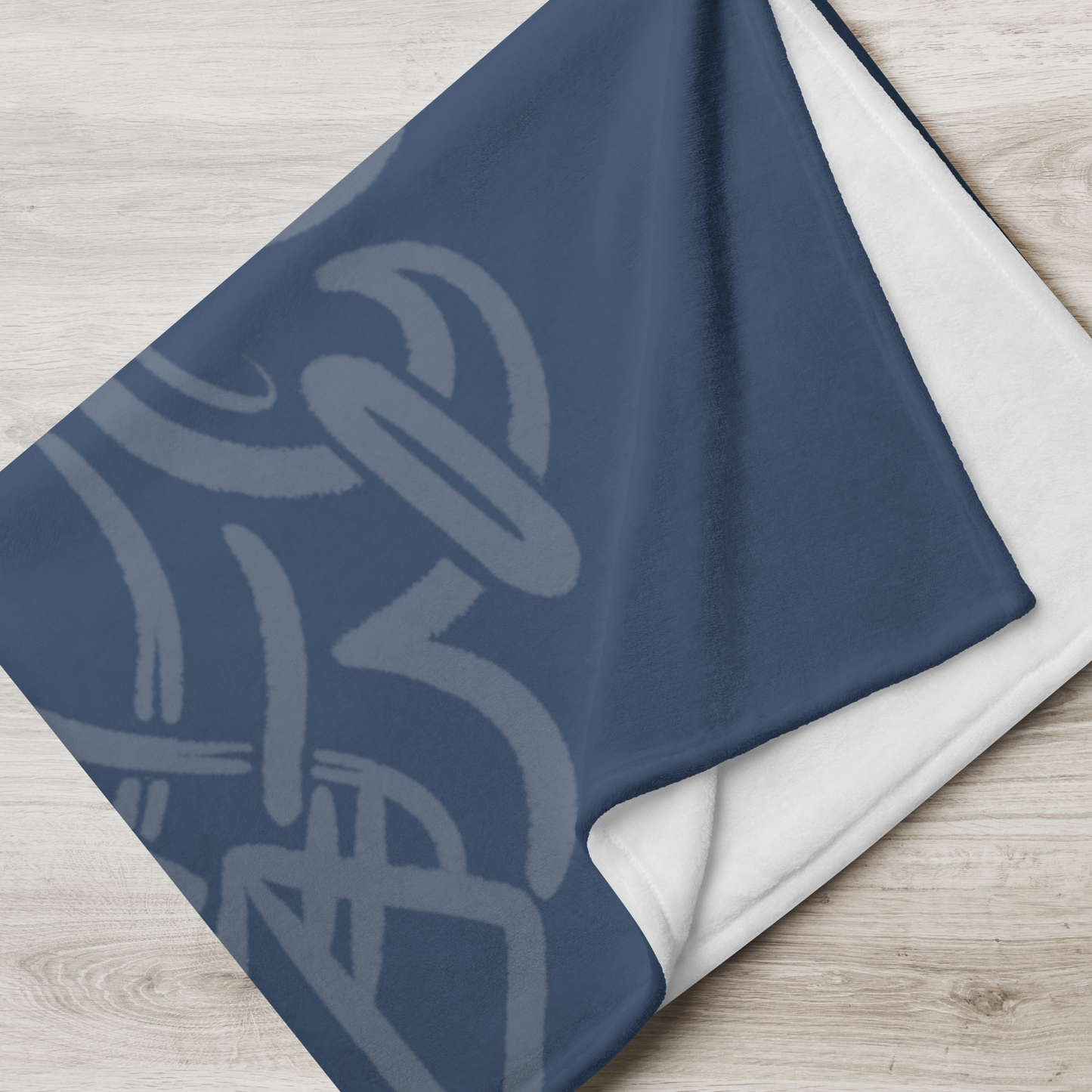 100% TRI - Throw Blanket - Dark Blue