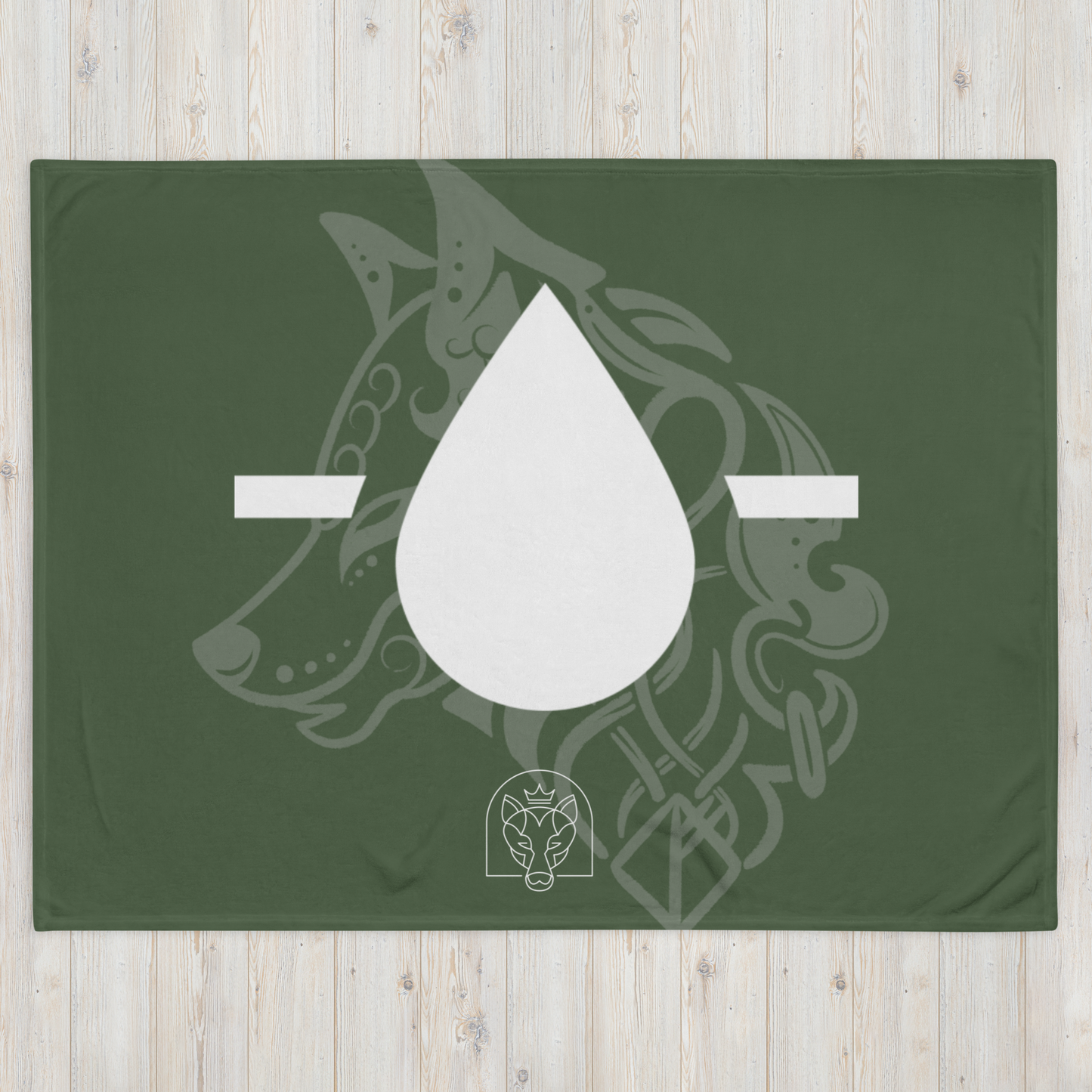 Drop - Throw Blanket - Green