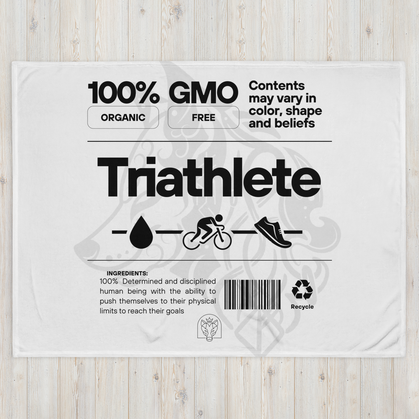 100% GMO - Throw Blanket - White