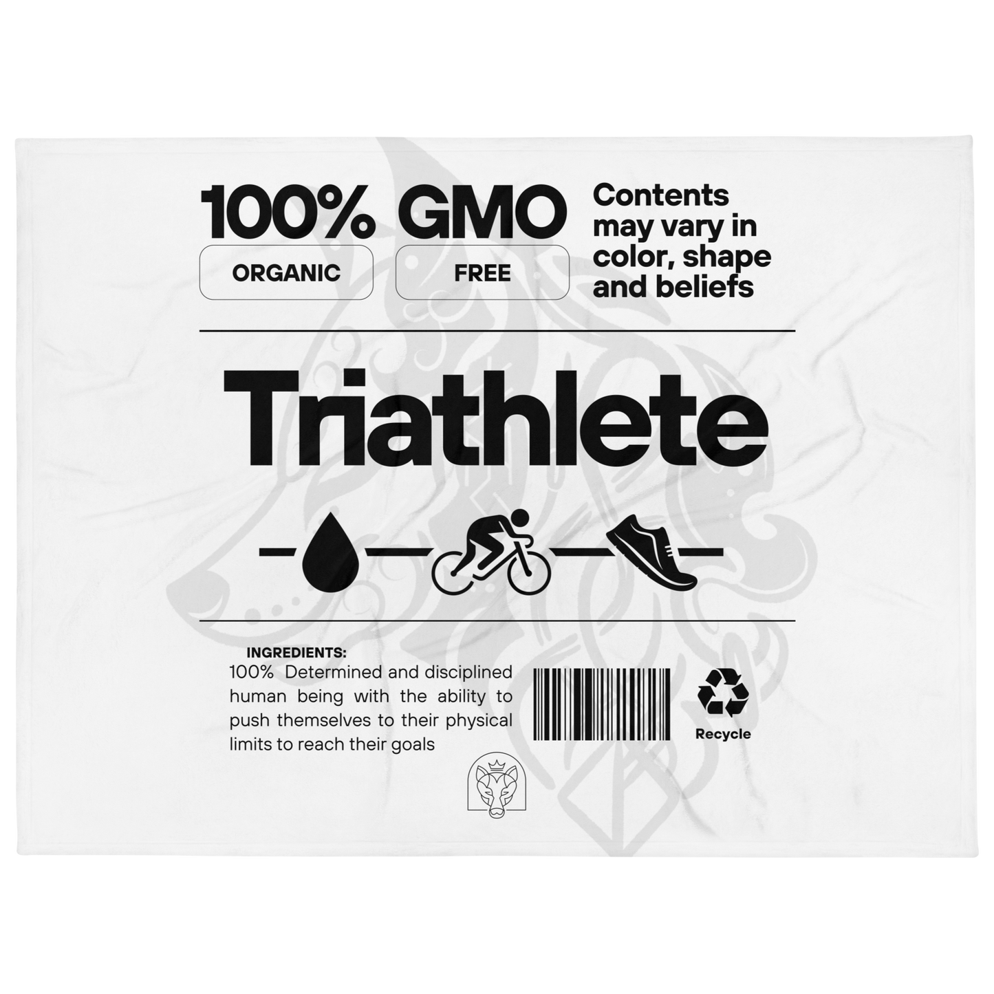 100% GMO - Throw Blanket - White