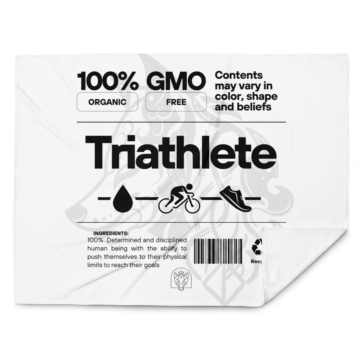 100% GMO - Throw Blanket - White