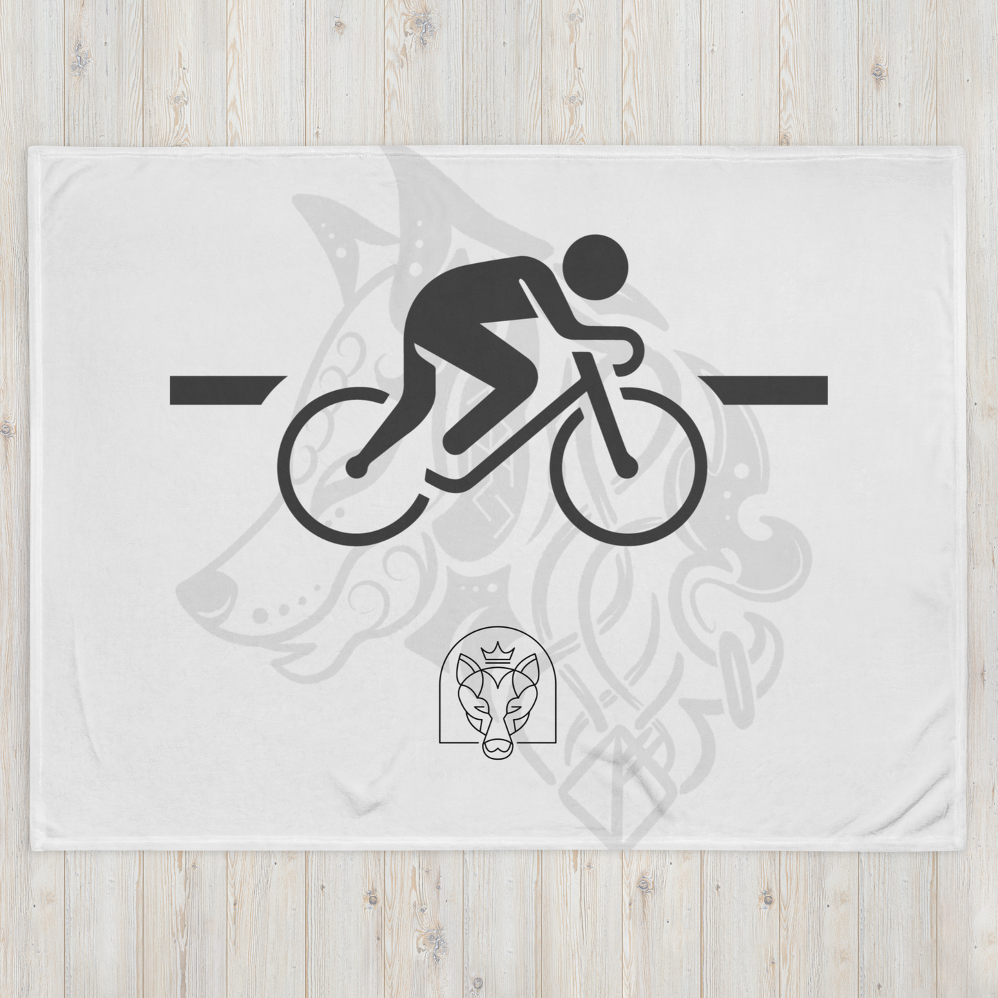 Bike - Throw Blanket - White