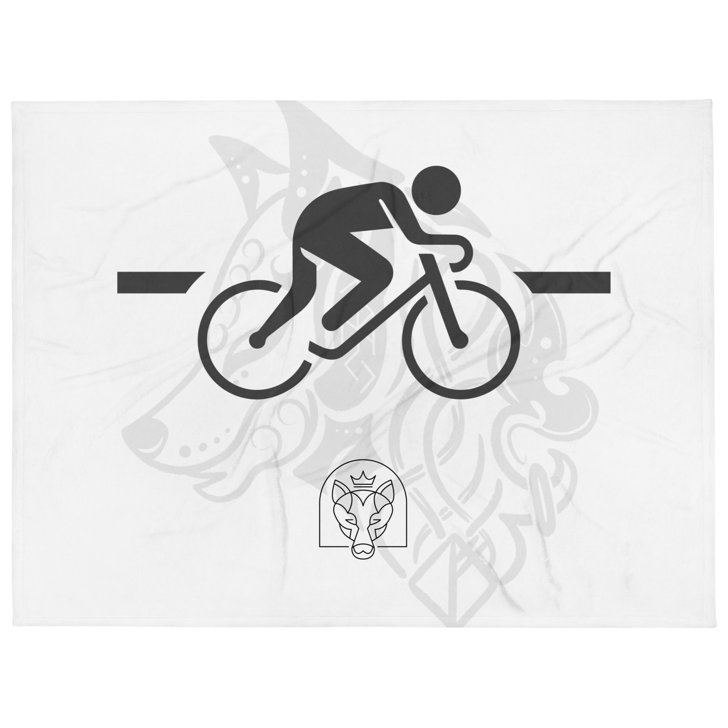 Bike - Throw Blanket - White
