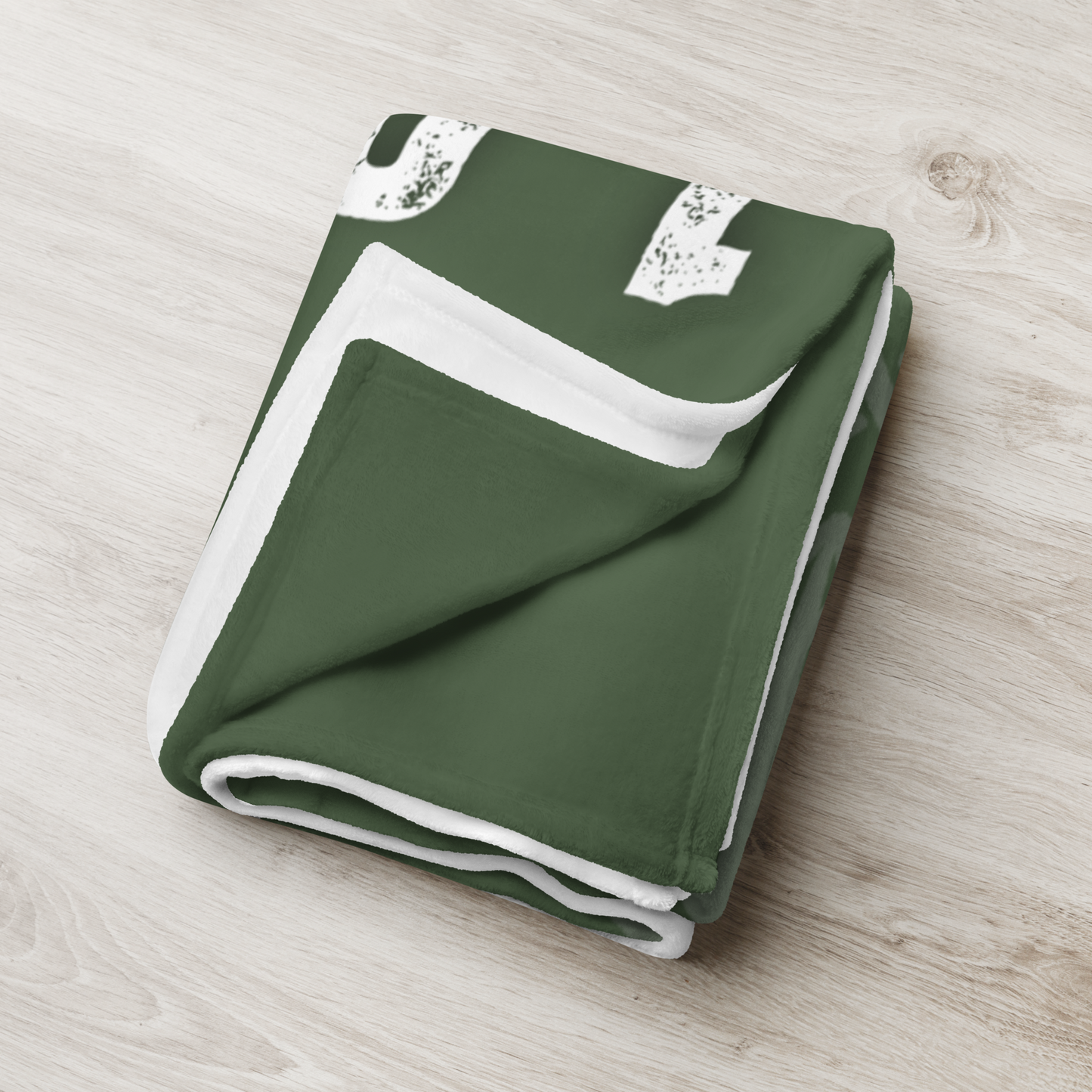 100% TRI - Throw Blanket - Green